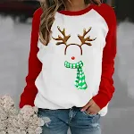 Suéter feminino estampado casual de Natal — foto 3
