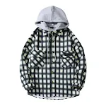 Men's Hong Kong Style Casual Long Sleeve Plaid Fleece Thickened Shirt, warm and comfortable, perfect for casual wear and — photo 3