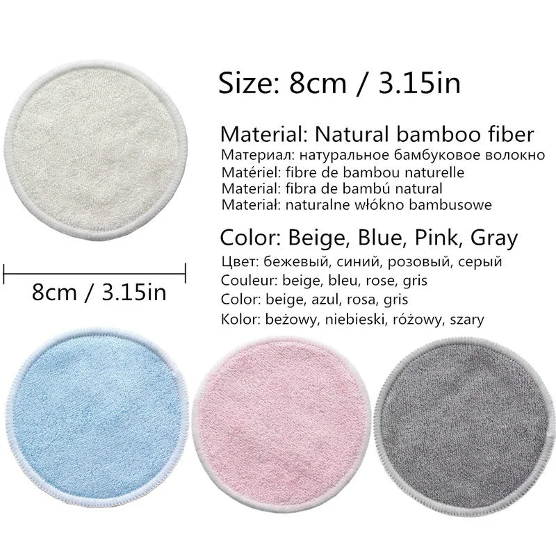12PC Reusable Cotton Pads Makeup Remover Pads Washable Round – Eco-Friendly Facial Cleansing and Skincare — photo 8