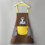 Brown cook wiping hands