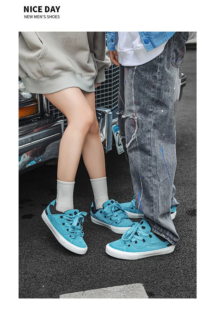 Sapatos de Skate Masculinos em Couro Sintético Estilo Nacional, Design Esportivo e Fashion, Perfeitos para Esportes e Uso Casual, Conforto e Durabilidade — foto 19