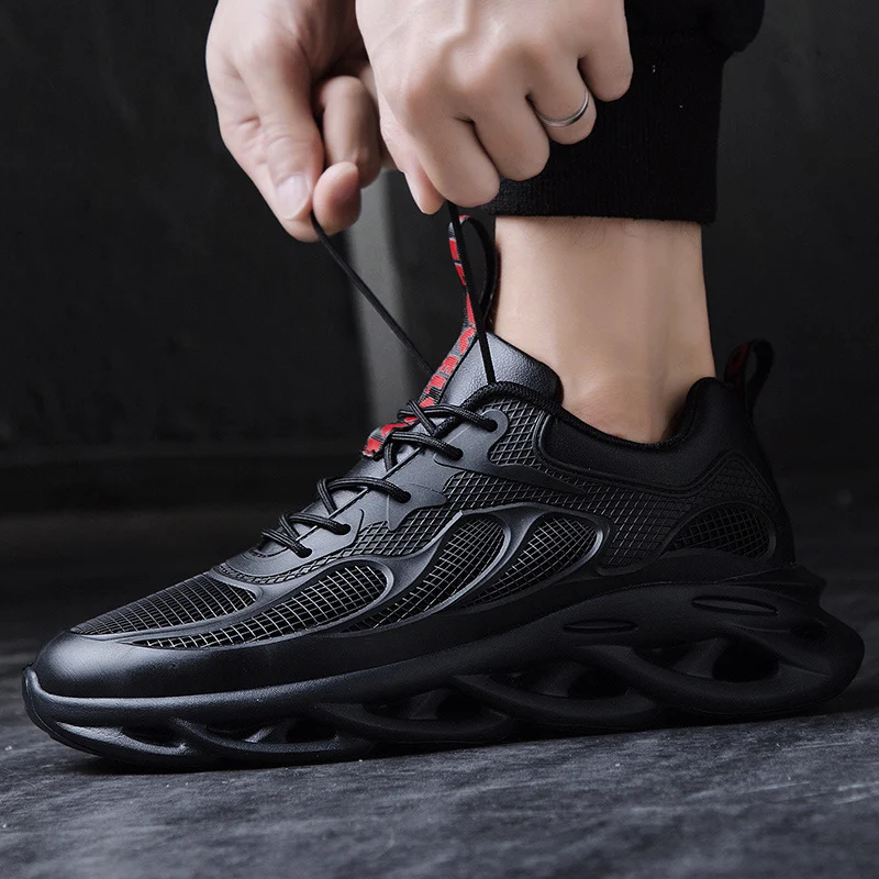 Sapatos masculinos com elevação interna invisível e malha respirável. Aumente sua altura discretamente, respirando e com conforto. — foto 3