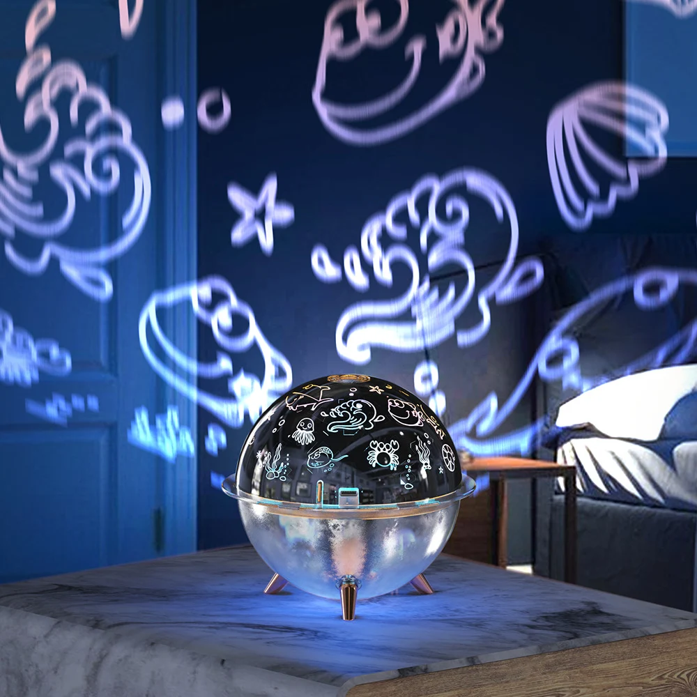 Title 6, Starry Sky Projection Lamp Humidifier USB Charg...