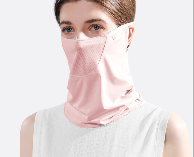 Summer Face Cover Face Scarf Balaclava UV Protection Earloop Neck Gaiter Breathable Outdoor Sports Women's headwear. — photo 6