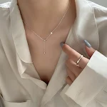 Colar Quadrado Feminino de Concha, Fashion All-match, Perfeito para Todas as Ocasiões, Adicione um Toque de Elegância ao Seu Visual. — foto 10