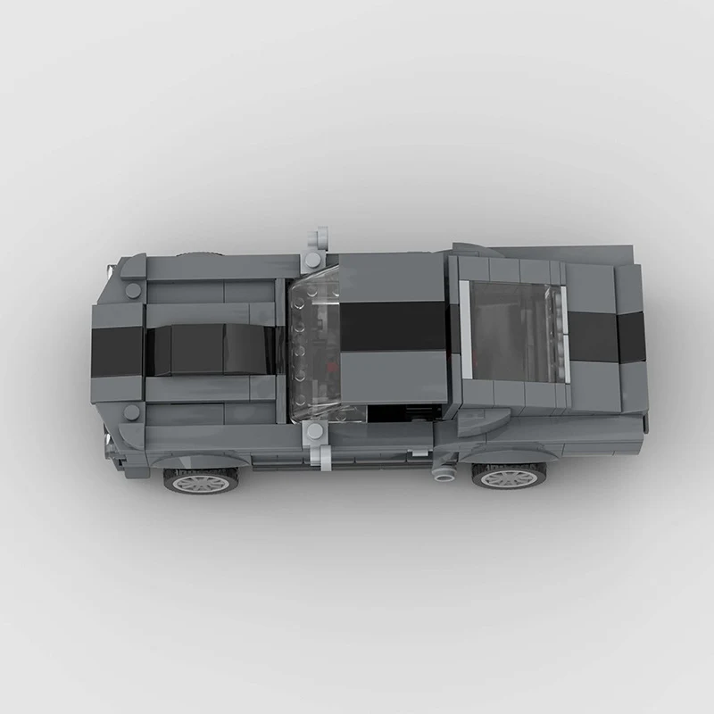 Shelby GT500 Small Particle Building Blocks MOC Racing Car. Super sports car model for fun and display. Great for builde — photo 4