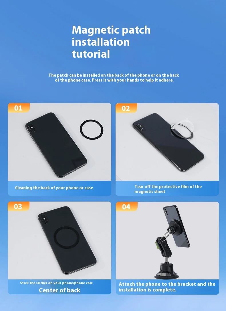Title 10, Supporto magnetico per telefono da auto con ven...
