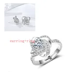 Anel de prata de lei 925 com diamante, um acessório elegante e sofisticado para realçar sua beleza em qualquer momento. — foto 6