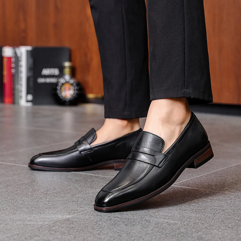 Title 10, Heren leren schoenen business, eerste laag rund...