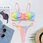 Foreign Trade Ladies Split Swimsuit Sexy Tie-dye Bikini, perfect for beach days, offers a stylish and comfortable fit fo — photo 4