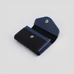 Black and blue material bag