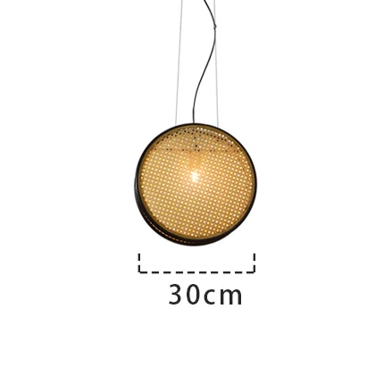 Title 4, Creative Rattan Retro Lamps for Restaurant Chan...