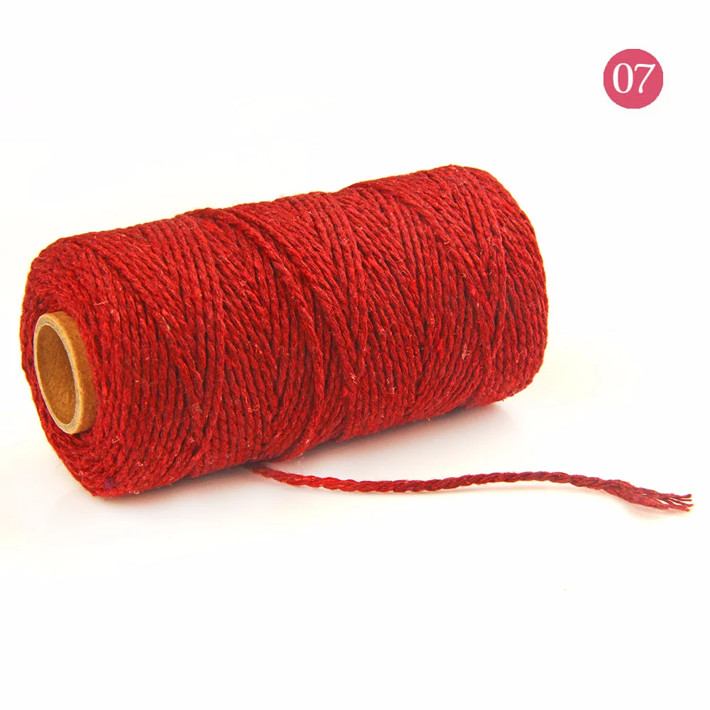 Corda de algodão monocromática de fio duplo. Perfeita para macramê, artesanato e decoração. Macia, resistente e com ótimo caimento. — foto 10