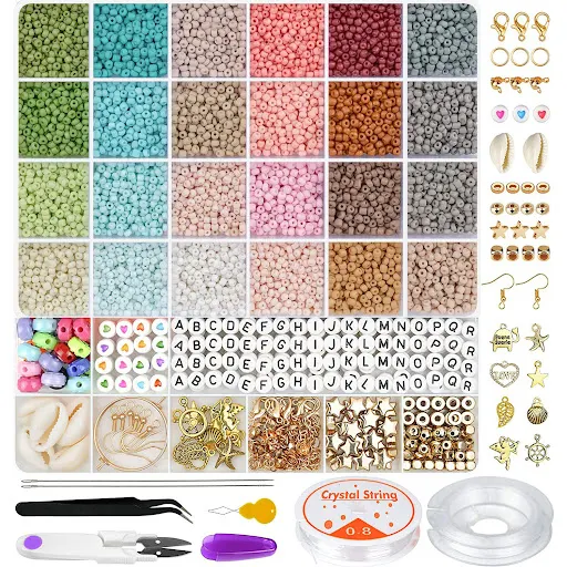 Title 7, 6000 PCs Polymer Clay Beads Set for DIY Handmad...