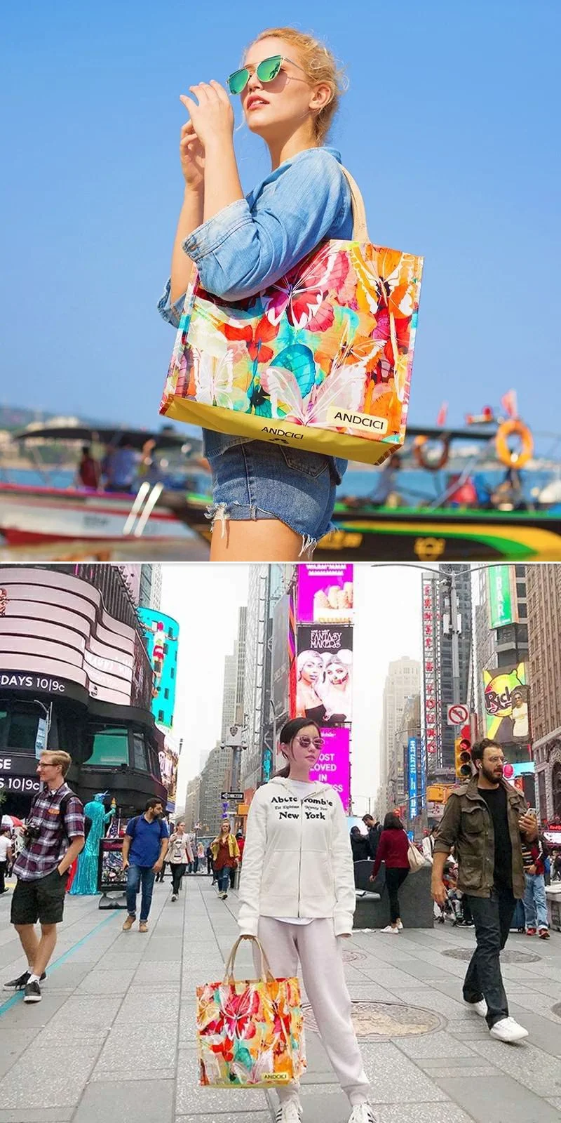 Bolsa de playa portátil impermeable para mujer con un solo hombro, ideal para llevar todo lo necesario y protegerlo del agua — foto 1
