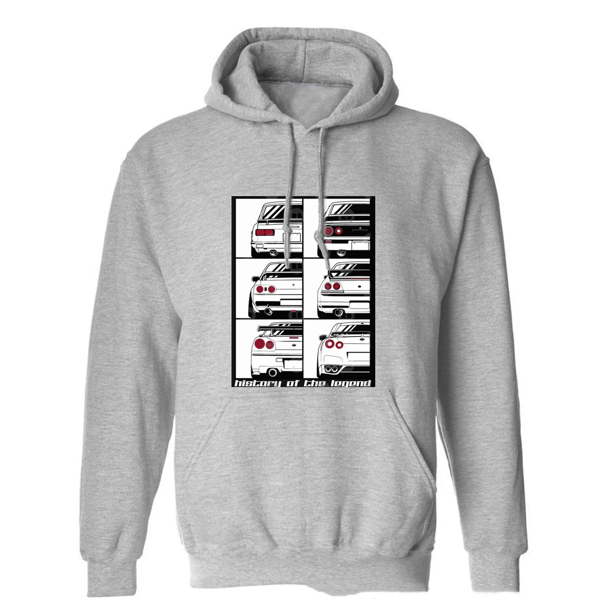 Moletom com capuz GTR Car Hoodie Plus Fleece masculino, quente e confortável, perfeito para uso diário e fãs de carros. — foto 7