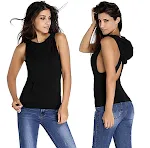 Maglietta sportiva Fitness senza schiena da donna, traspirante, senza maniche, per yoga, palestra, corsa, abbigliamento sportivo, yoga con cappuccio. — foto 3