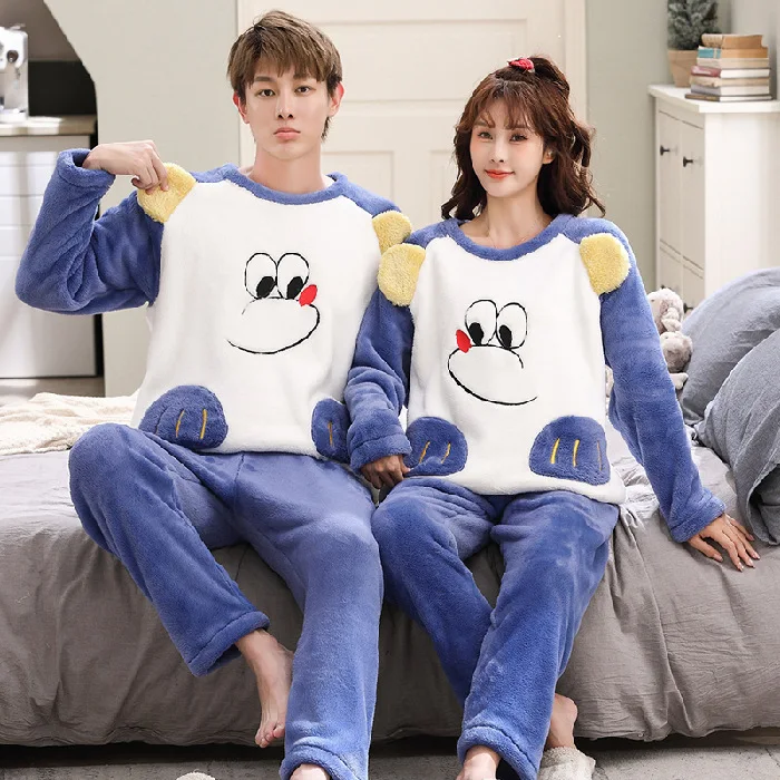 Title 6, Womens Coral Fleece Couple Nightwear for Sprin...