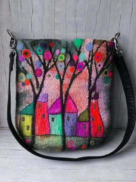Title 1, Christmas print crossbody bag, perfect for carr...