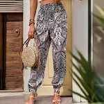 Ženske Modne Pantalone sa Elastičnim Pojasom i Šlicem Udobne i Elegantne Savršene za Svakodnevno Nošenje Moderan Izgled — foto 4
