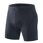 Shorts esportivos masculinos respiráveis e confortáveis com almofada, perfeitos para ciclismo. Proporcionam conforto, respirabilidade e liberdade de movimento. — foto 1