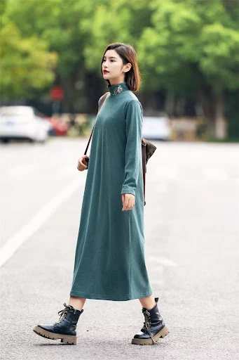 Title 19, Autumn And Winter Soft Embroidered Collar Women...