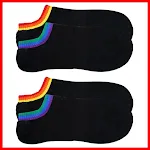 Men's Six-color Rainbow Left And Right Feet Thin Style Fitness Boat Socks — photo 3