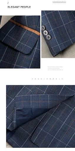 Title 14, Apricot Plaid Suit Female British Style Elegant...