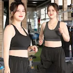 High-support running sports bra for large breasts, fitness yoga vest, designed for comfort and performance, ideal for in — photo 3