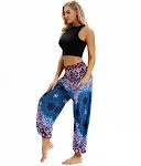 Digital Printed Lantern Pants Loose Thin Elastic Waist Harem Pants for Comfort and Style, Perfect for Casual Wear and Ev — photo 15