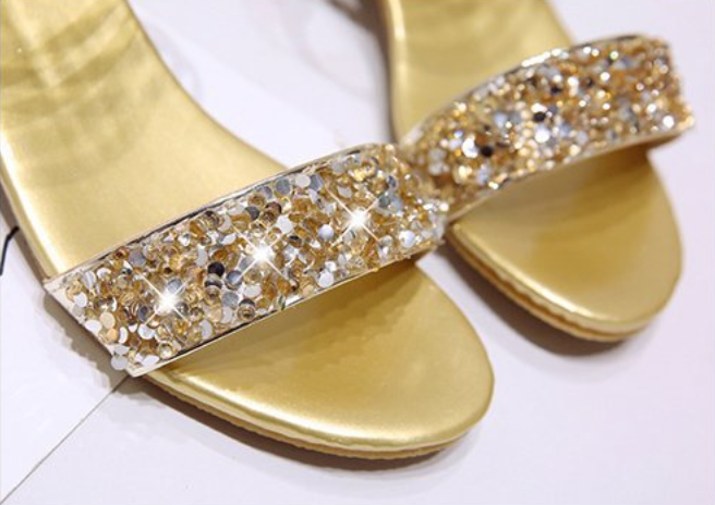 Title 2, Sandálias femininas doces e elegantes, sapatos ...