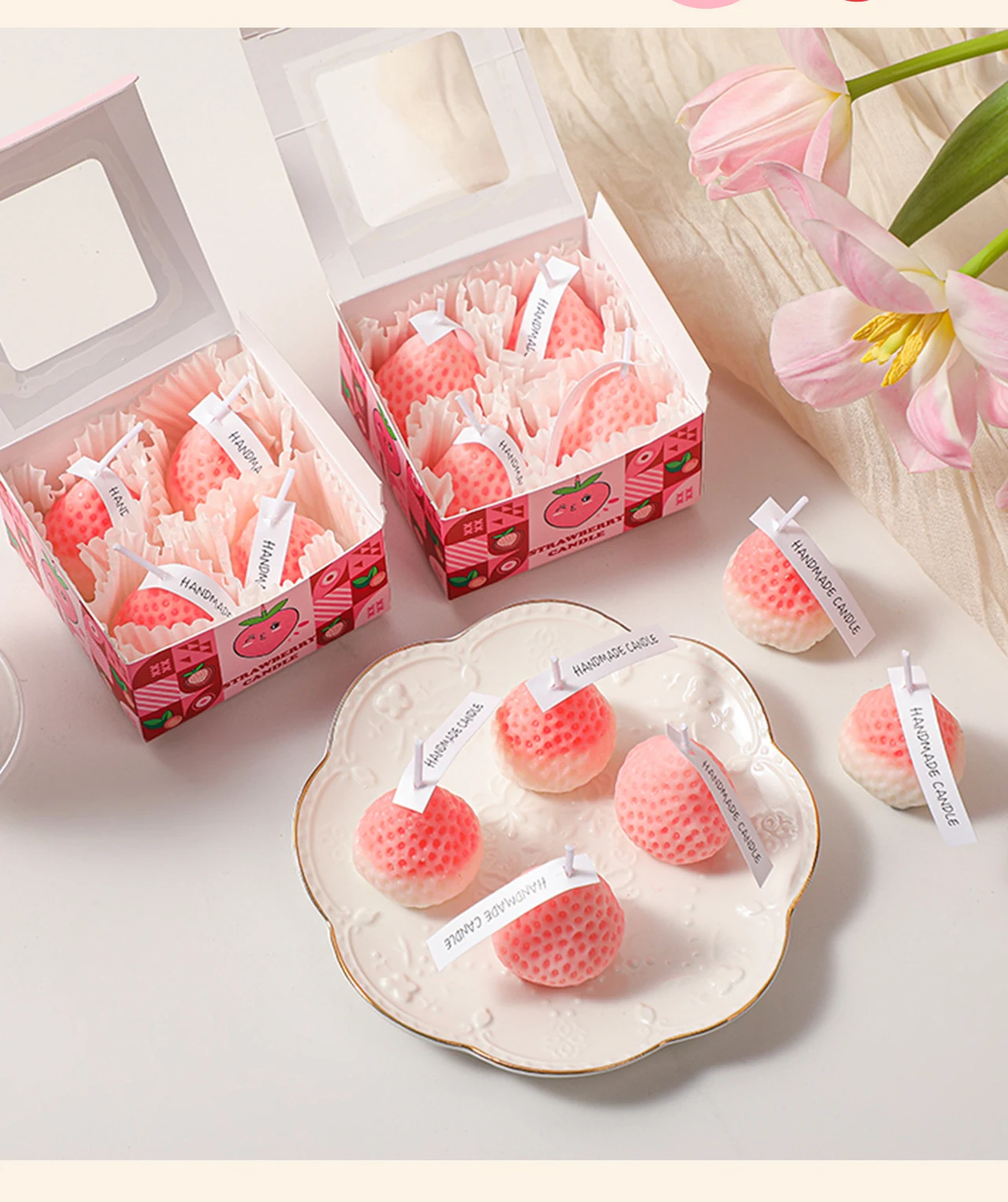 Title 5, Strawberry Aromatherapy Soy Wax Powder Candle, ...