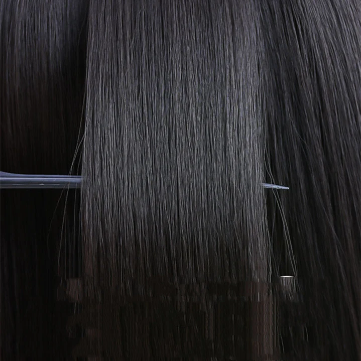 European and American natural color lace real hair wig for a natural look. Achieve a flawless, realistic and beautiful h — photo 1