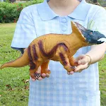 Riesiger T-Rex Dinosaurier Spielzeug aus Weichgummi für Kinder. Realistische Simulation. Ideal zum Spielen und Sammeln. Fördert Fantasie — foto 2