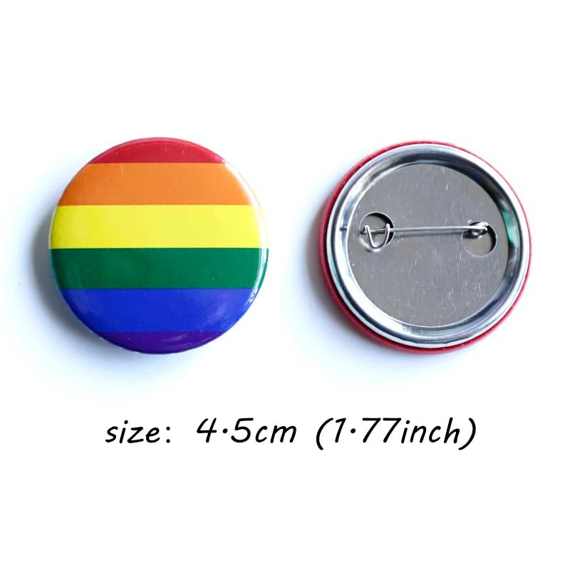 Broche de Joia Sinal de Casamento Gay Medalha Antidiscriminação Arco-Íris Celebre Igualdade e Amor LGBT — foto 4