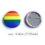 Broche de Joia Sinal de Casamento Gay Medalha Antidiscriminação Arco-Íris Celebre Igualdade e Amor LGBT — foto 4