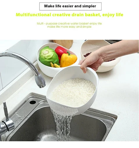Title 5, Kitchen Supplies Household Basin Plastic Fruit ...