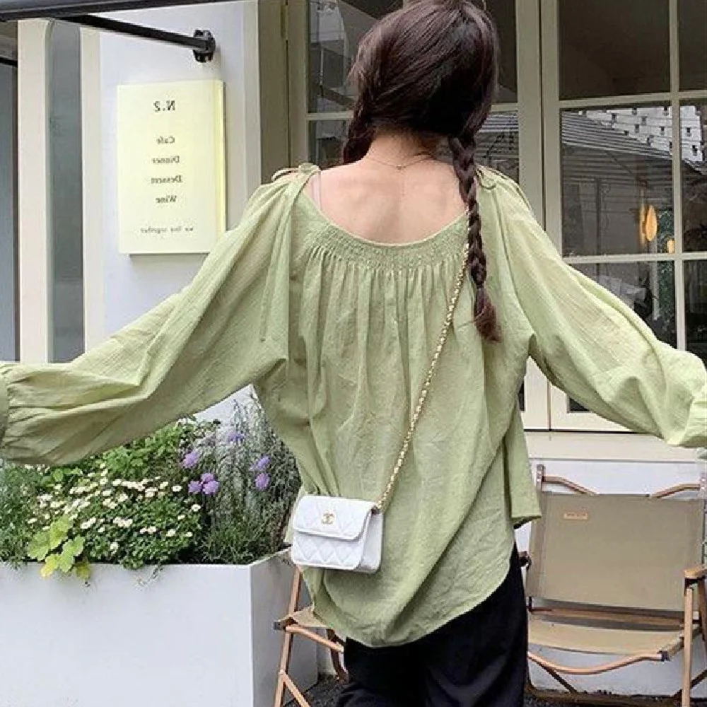 Title 5, Modieuze off-shoulder shirt met bandjes, perfec...