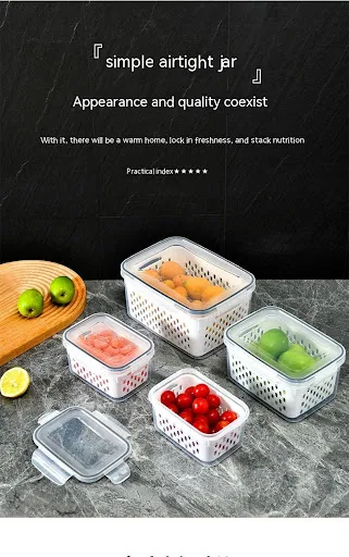 Title 3, Multifunctional Refrigerator Storage Box for Fr...