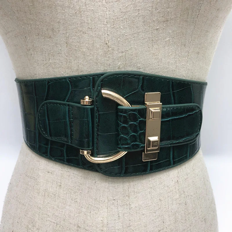 Title 4, Faja elástica con estampado ancho, cinturón con...
