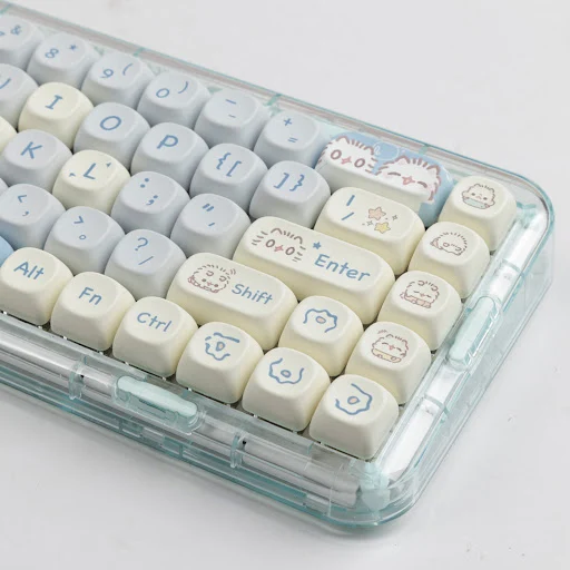Title 17, Blue Ice Cream Teddy Bear Keycap Cute Cartoon. ...