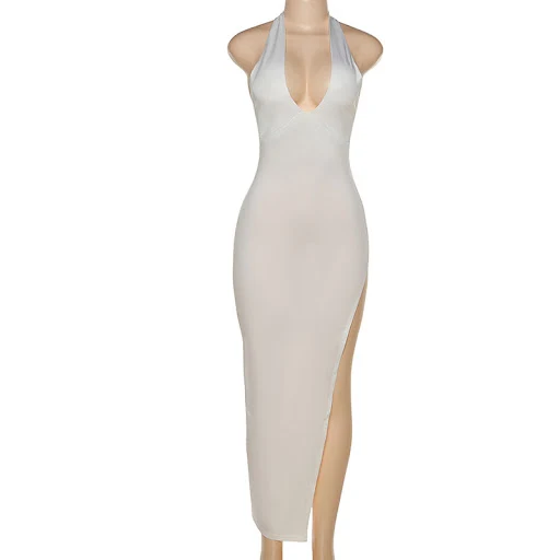 Title 6, Womens Clothing Fashion Halter Backless Slim F...