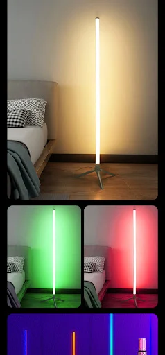 Title 3, LED Corner Ambience Light with RGB Remote Contr...