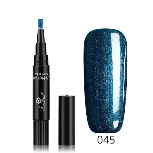 Title 13, 3 In 1 Gel Nail Varnish Pen Glitter One Step Na...