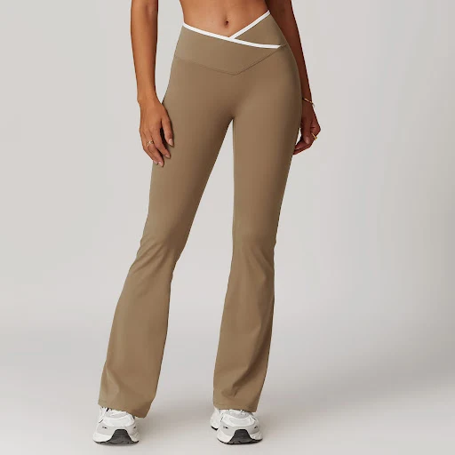 Title 5, Calças de yoga femininas skinny Micro-pull cruz...