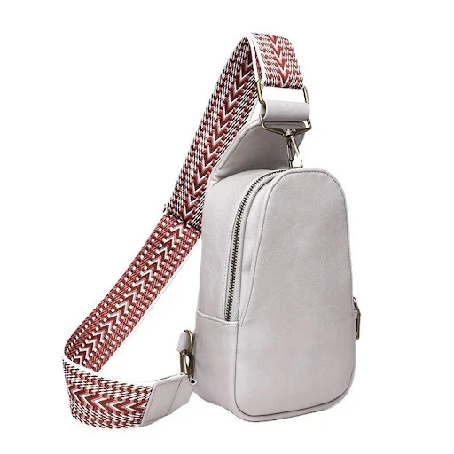 Title 6, Bolsa de peito em couro PU estilo boêmio, desig...