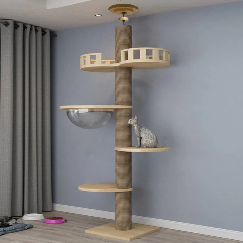 Title 3, Highly Customizable Wooden Cat Tree Tower With ...