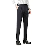 Pantalon de costume slim fit pour jeunes hommes, coupe ajustée et élégante, idéal pour les occasions formelles ou décontractées, confort et style assurés — photo 1