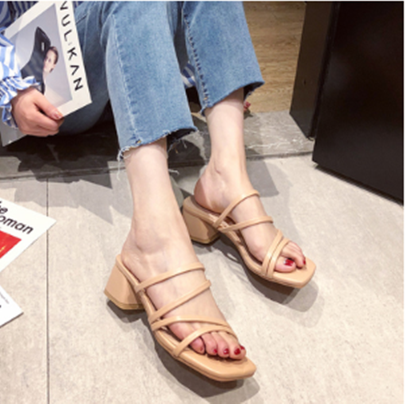 Women's Thick Heel Sandals, Fairy Wind Style, Mid-High Heel, perfect for a comfortable and stylish look, ideal for daily — photo 2