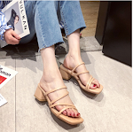 Women's Thick Heel Sandals, Fairy Wind Style, Mid-High Heel, perfect for a comfortable and stylish look, ideal for daily — photo 2